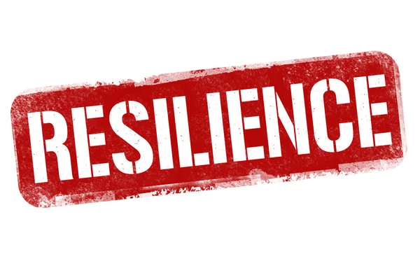 Resilience Grunge Rubber Stamp White Background Vector Illustration — Stock Vector