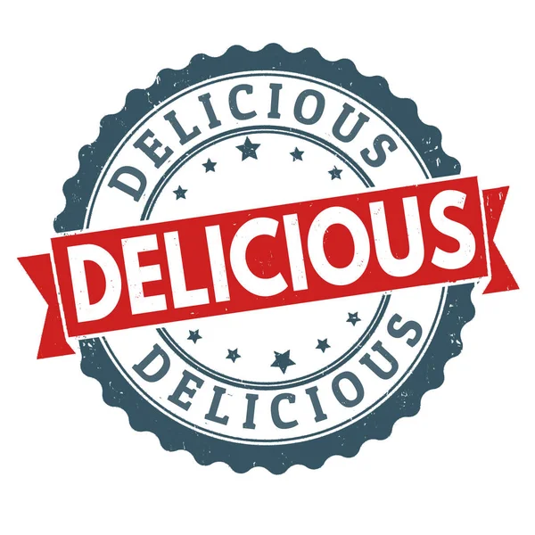 Lezzetli grunge lastik damgası beyaz arka planda, vektör çizim