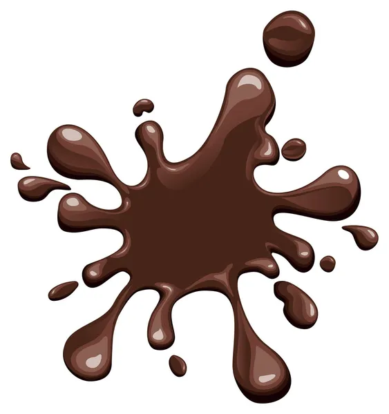 Chocolade splash achtergrond — Stockvector