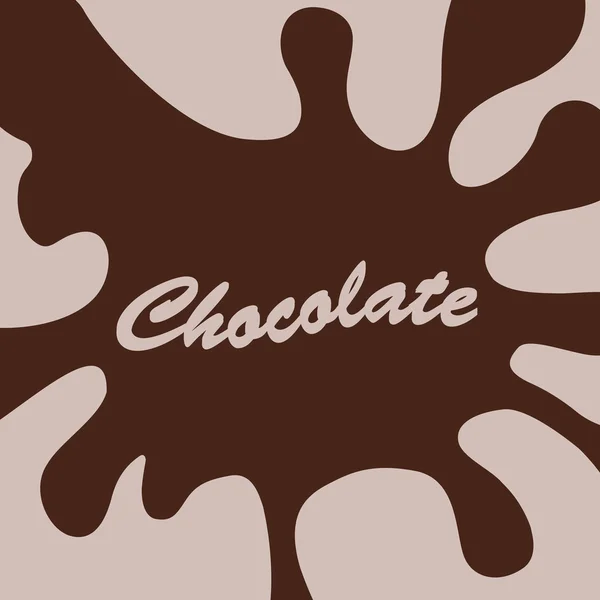 Chocolade splash achtergrond — Stockvector