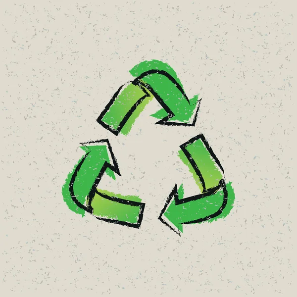 Recycling achtergrond — Stockvector