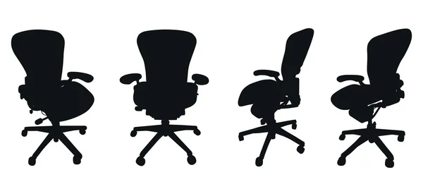 Σύνολο καρέκλα σιλουέτες — Διανυσματικό Αρχείο
