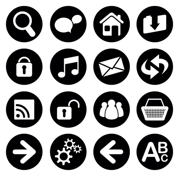 Set of web icons — Stock Vector