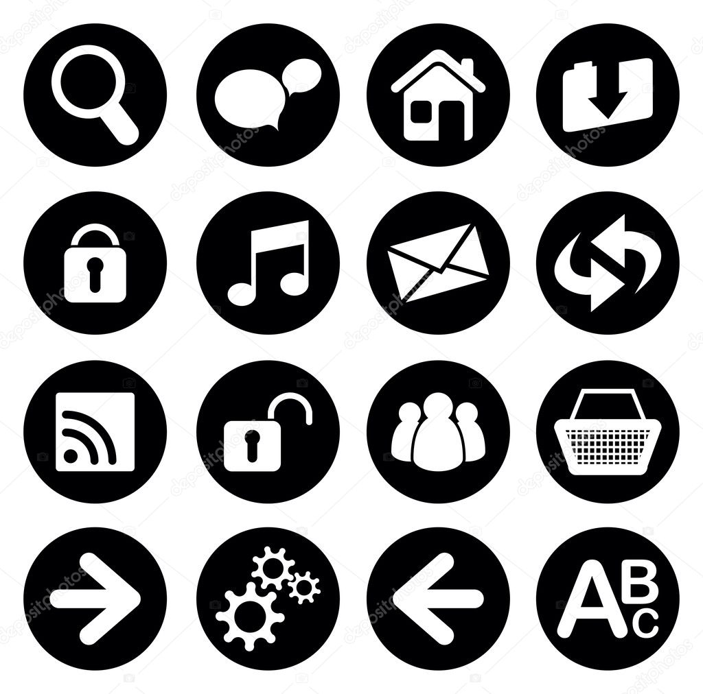Set of web icons