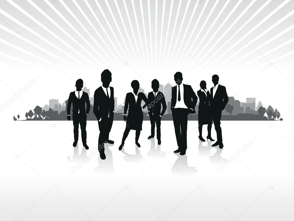 Business silhouette — Stock Vector © jameschipper #22861644
