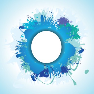 mavi ve yeşil mürekkep splash arka plan