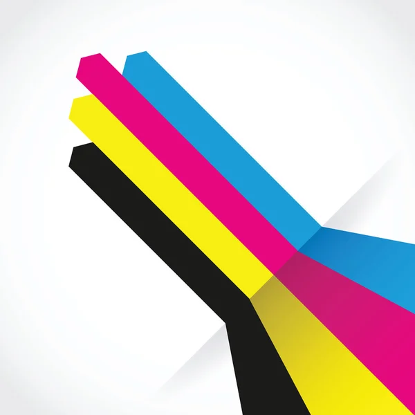 CMYK-regels afdrukken — Stockvector