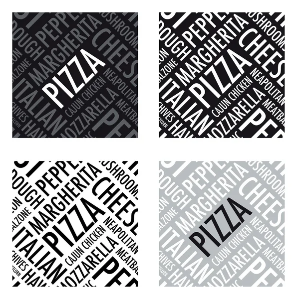 Pizza háttér beállítása — Stock Vector