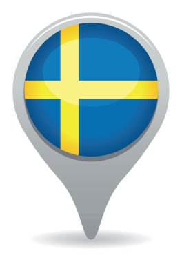 İsveç bayrağı işaretçi