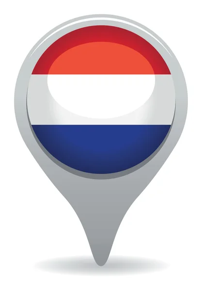 Nederlandse vlag aanwijzer — Stockvector