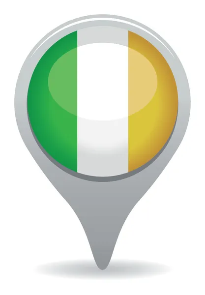 Вказівник прапор Ірландії — стоковий вектор