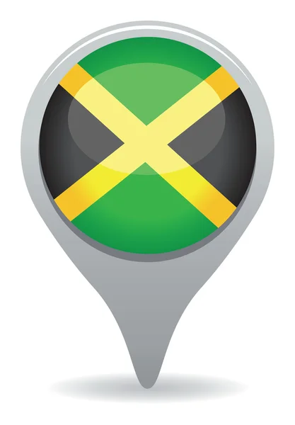 Bandeira do ponteiro jamaicano — Vetor de Stock
