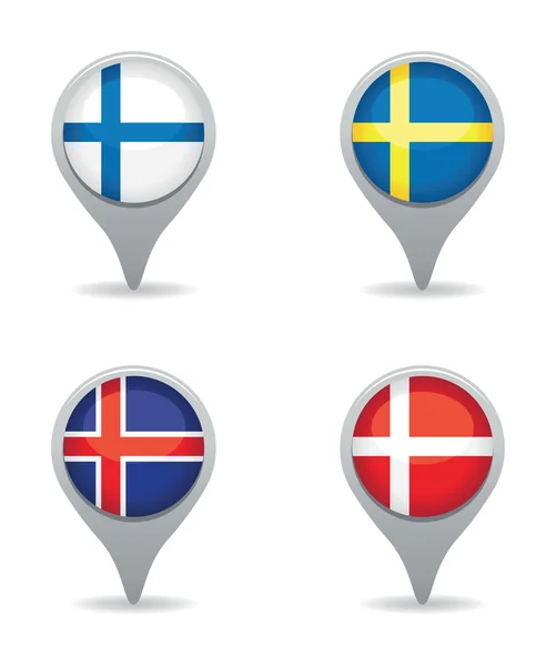 Scandinavian pointers — Stock Vector