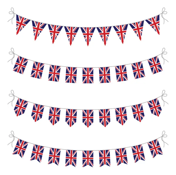 Reino Unido bunting — Vector de stock