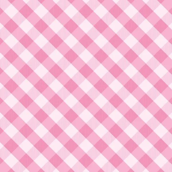 Růžový gingham pozadí — Stockový vektor