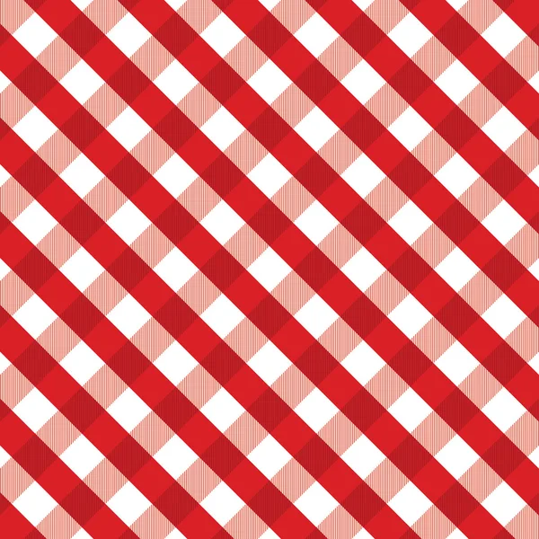 Rött gingham bakgrund — Stock vektor