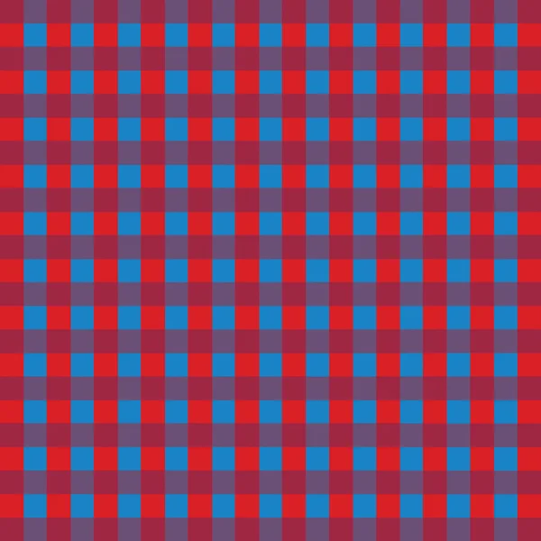 Fond gingham rouge et bleu — Image vectorielle