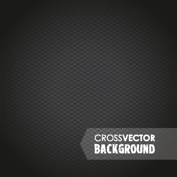 Cross fekete háttér — Stock Vector