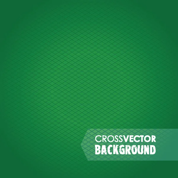 Cross line green background — Stock Vector