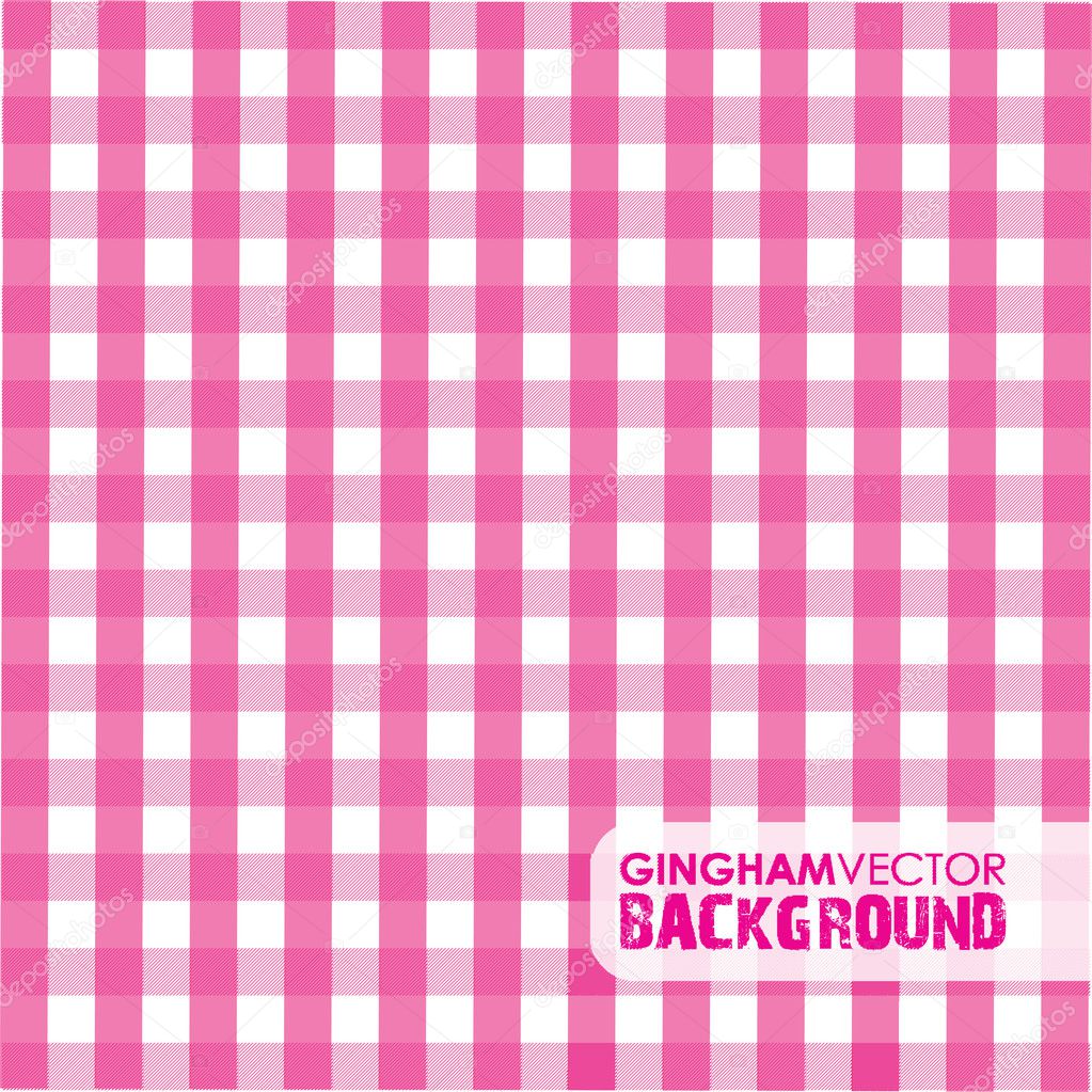 Pink gingham background — Stock Vector © jameschipper 45609787