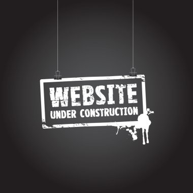 İnşaat işareti altında web sitesi