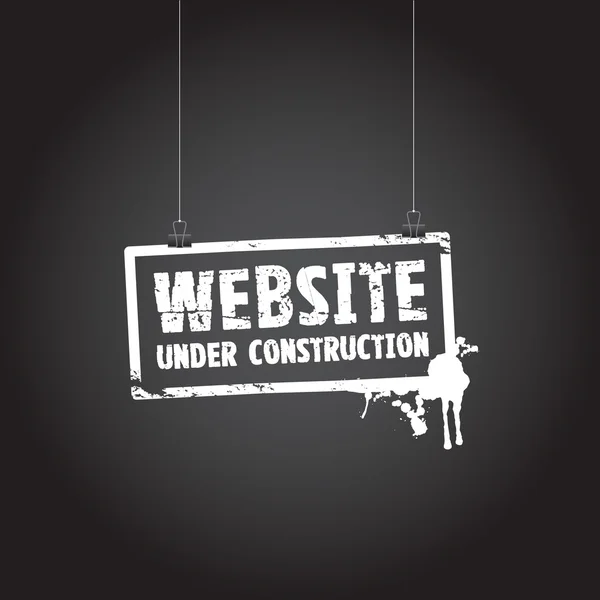 Sitio web en construcción signo — Vector de stock