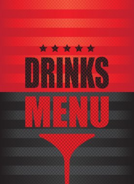 Drinks menu background clipart