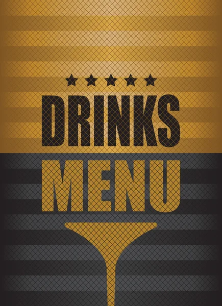 Drinks menu background — Stock Vector