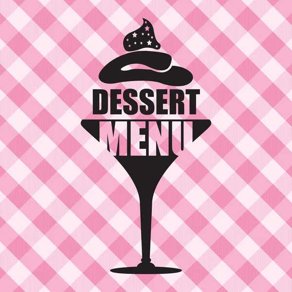 Hintergrund der Dessertkarte — Stockvektor