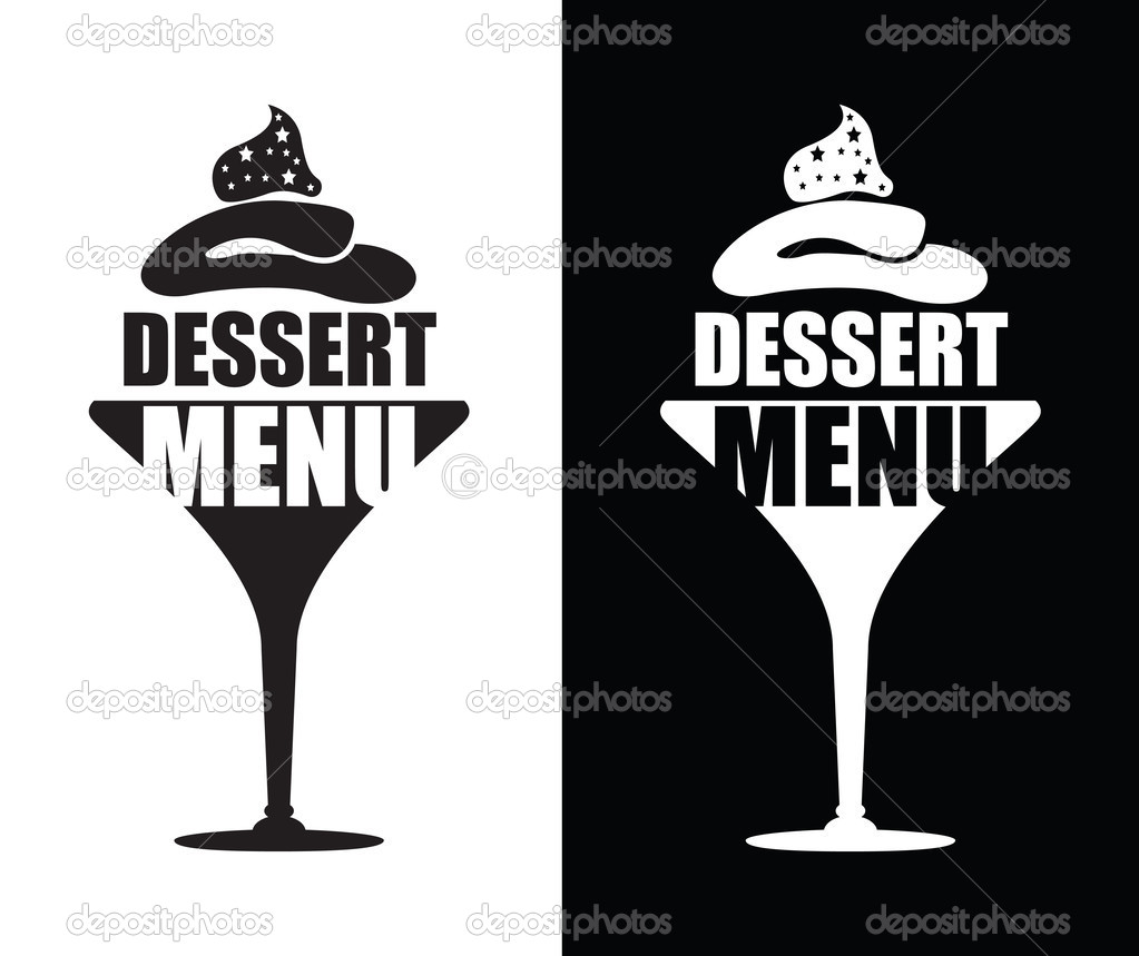 Dessert menu background