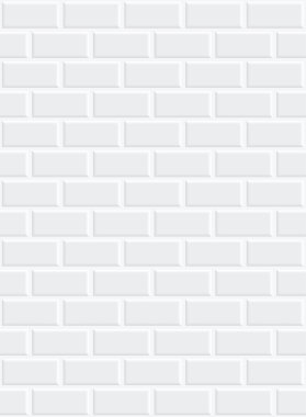 kesintisiz beyaz bir tuğla duvar köşelerinde gölgeli