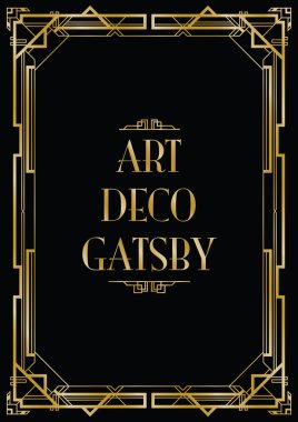Gatsby art deco arka plan