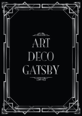 Gatsby art deco arka plan