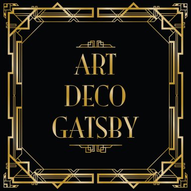 Gatsby art deco arka plan