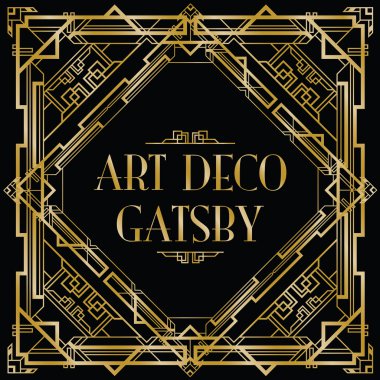 Gatsby art deco arka plan