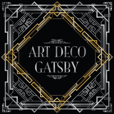 Gatsby art deco arka plan
