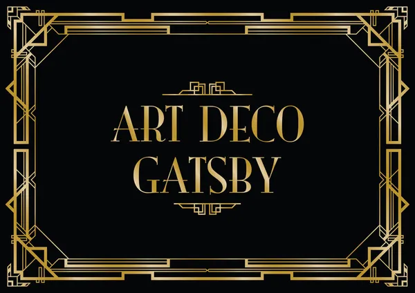 Fond art déco Gatsby — Image vectorielle