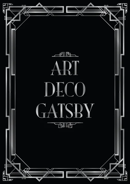 Gatsby art déco-bakgrund — Stock vektor