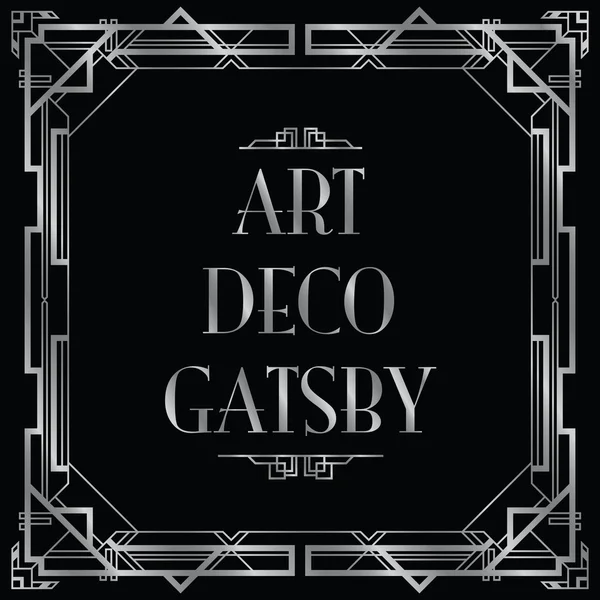 Gatsby Art Deco Hintergrund — Stockvektor