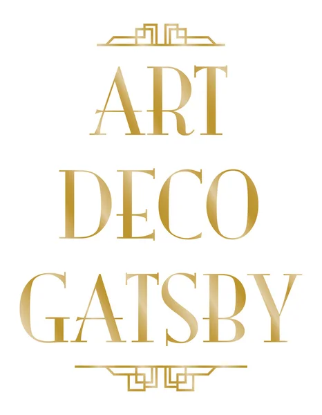 Gatsby art deco fondo — Vector de stock