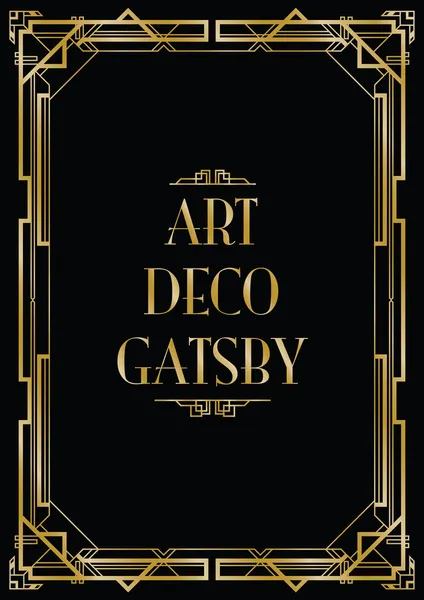 Gatsby art deco háttér Jogdíjmentes Stock Illusztrációk