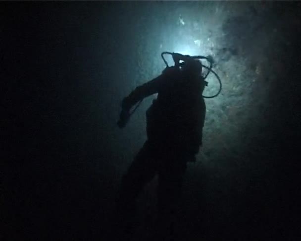 Cameraman subacqueo — Video Stock