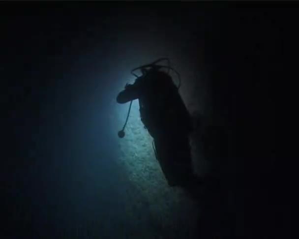Onderwater cameraman — Stockvideo
