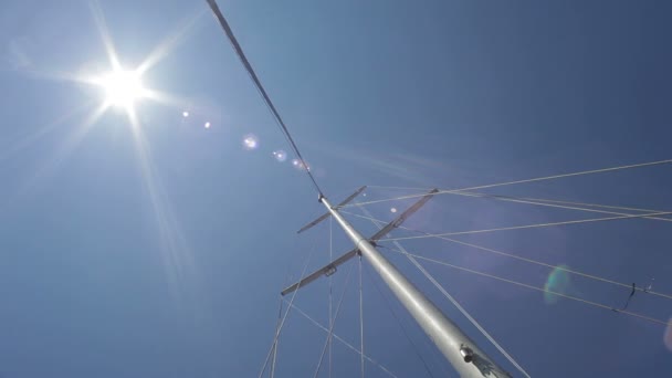 Mast in sunlight — Stock Video