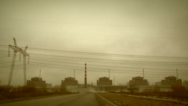 Centrale nucleare a vapore — Video Stock