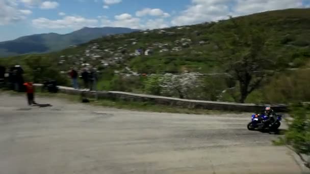 Corridas de bicicleta — Vídeo de Stock