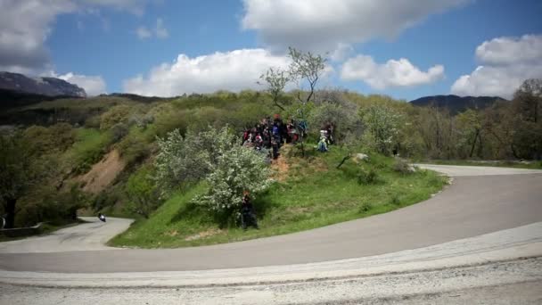 Competencia de carreras — Vídeo de stock