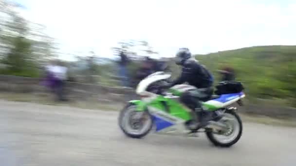 摩托车、 自行车骑 — 图库视频影像
