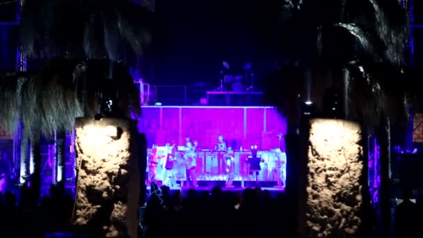 Vista sul palco 2012 di Kazantip — Video Stock