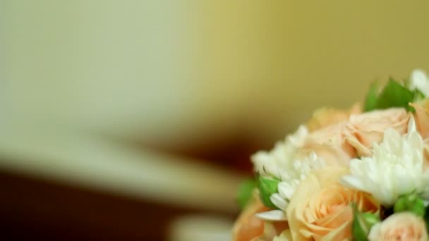 Bouquet da sposa — Video Stock